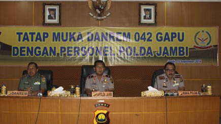 Tatap muka Danrem dan Kapolda Jambi
